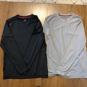 Rhone activewear 2 long sleeve V necks